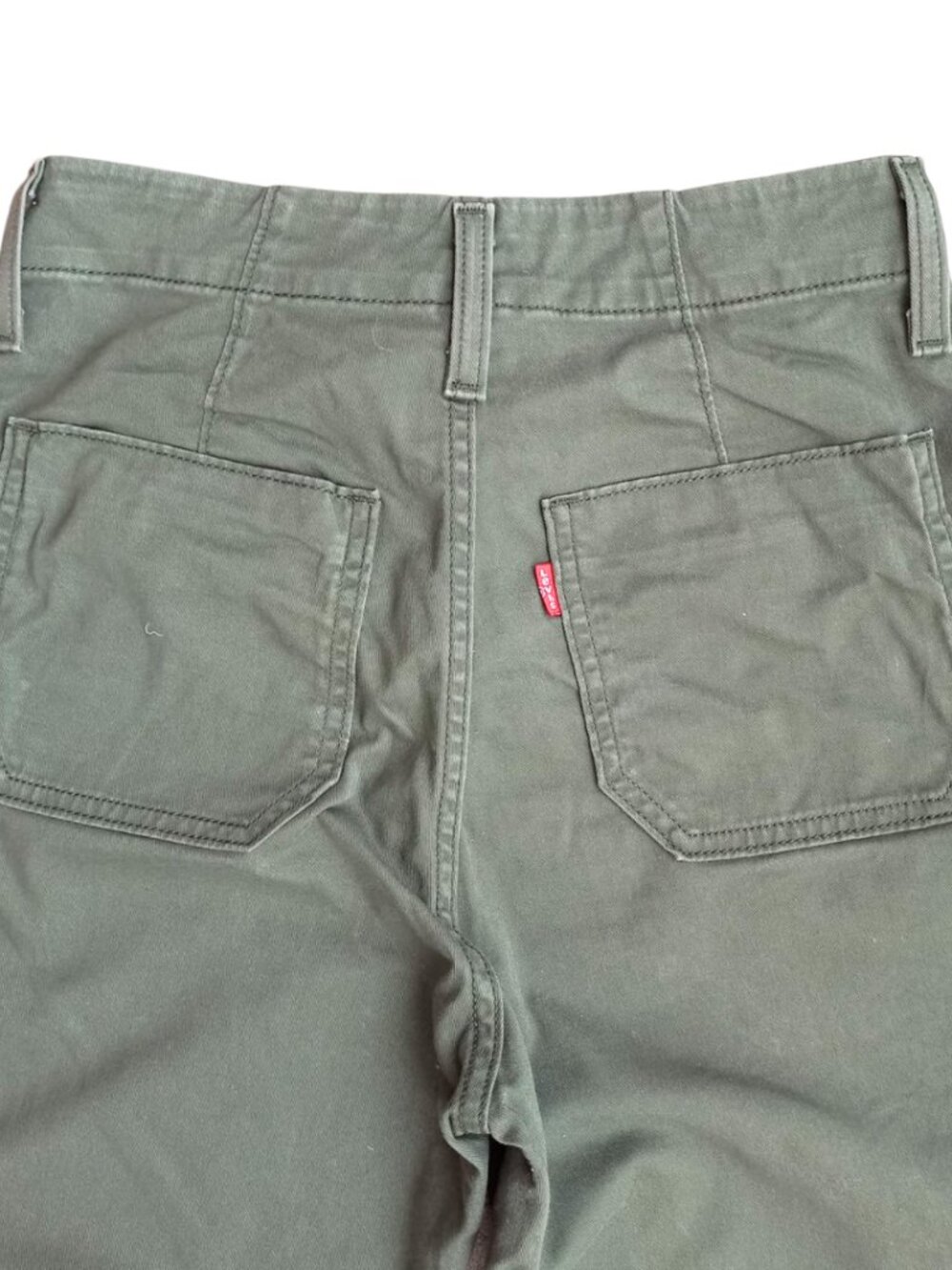 Levi's Green Straight Leg Cargo Utility Pants Size 25 - Picture 3 of 7